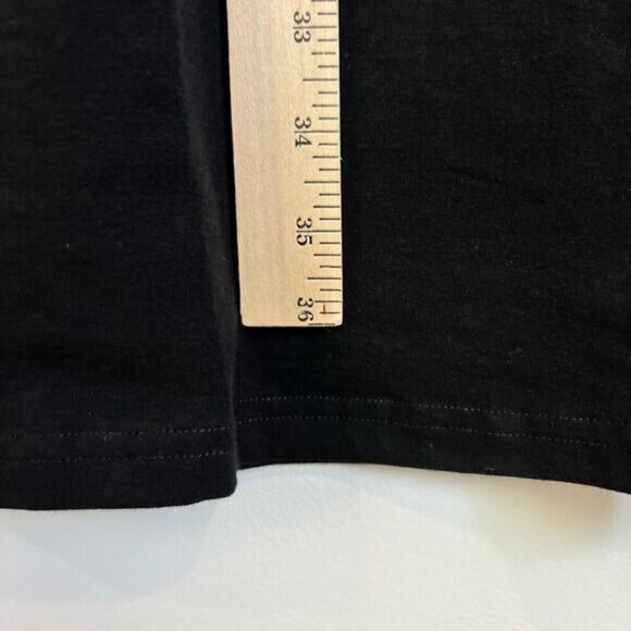 Rose Maternite Women’s Medium Maternity Pregnancy Stretch Black Midi Dress - Picture 6 of 8